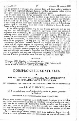 Eerste pagina van het artikel zoals het is gepubliceerd in het tijdschrift