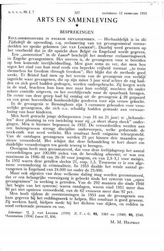 Eerste pagina van het artikel zoals het is gepubliceerd in het tijdschrift