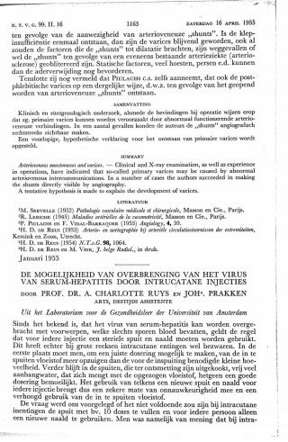 Eerste pagina van het artikel zoals het is gepubliceerd in het tijdschrift