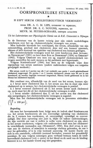 Eerste pagina van het artikel zoals het is gepubliceerd in het tijdschrift