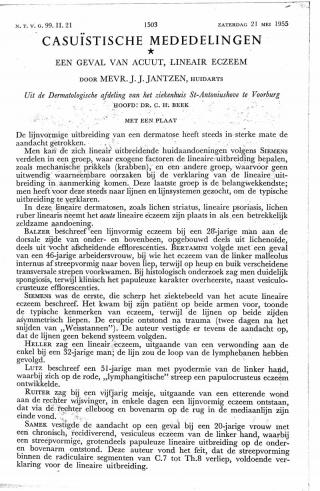 Eerste pagina van het artikel zoals het is gepubliceerd in het tijdschrift