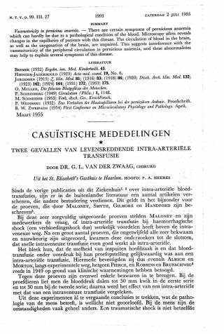 Eerste pagina van het artikel zoals het is gepubliceerd in het tijdschrift