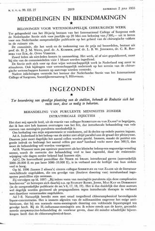 Eerste pagina van het artikel zoals het is gepubliceerd in het tijdschrift