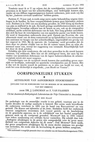 Eerste pagina van het artikel zoals het is gepubliceerd in het tijdschrift