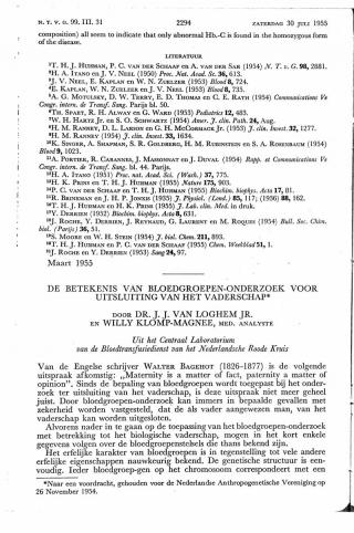 Eerste pagina van het artikel zoals het is gepubliceerd in het tijdschrift