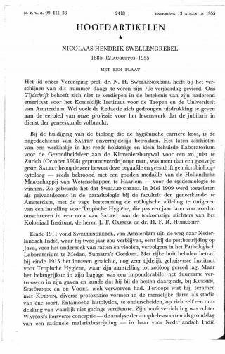 Eerste pagina van het artikel zoals het is gepubliceerd in het tijdschrift