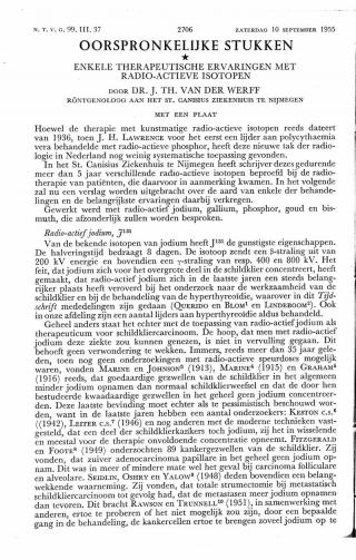 Eerste pagina van het artikel zoals het is gepubliceerd in het tijdschrift