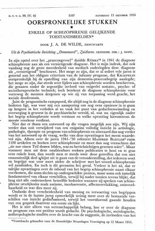 Eerste pagina van het artikel zoals het is gepubliceerd in het tijdschrift