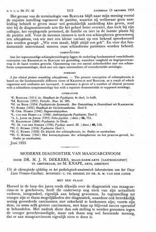 Eerste pagina van het artikel zoals het is gepubliceerd in het tijdschrift