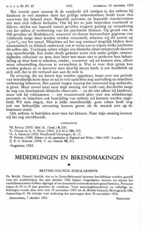 Eerste pagina van het artikel zoals het is gepubliceerd in het tijdschrift