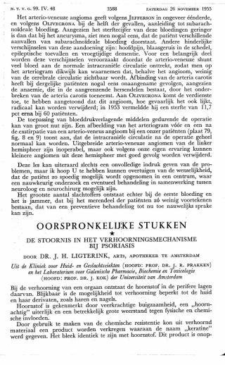 Eerste pagina van het artikel zoals het is gepubliceerd in het tijdschrift