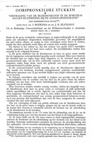 Eerste pagina van het artikel zoals het is gepubliceerd in het tijdschrift