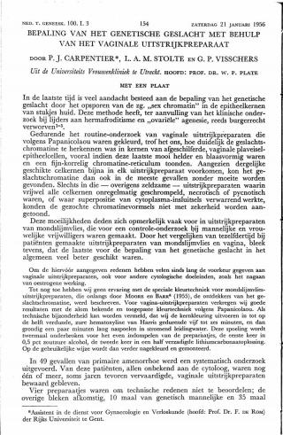 Eerste pagina van het artikel zoals het is gepubliceerd in het tijdschrift