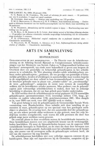 Eerste pagina van het artikel zoals het is gepubliceerd in het tijdschrift