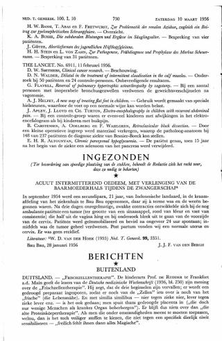 Eerste pagina van het artikel zoals het is gepubliceerd in het tijdschrift