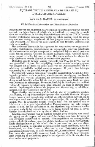 Eerste pagina van het artikel zoals het is gepubliceerd in het tijdschrift