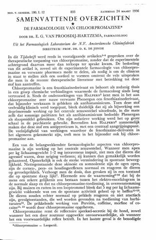 Eerste pagina van het artikel zoals het is gepubliceerd in het tijdschrift