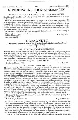 Eerste pagina van het artikel zoals het is gepubliceerd in het tijdschrift