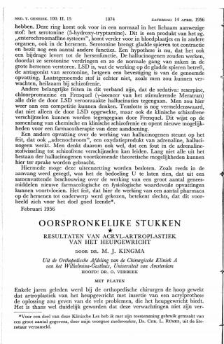 Eerste pagina van het artikel zoals het is gepubliceerd in het tijdschrift