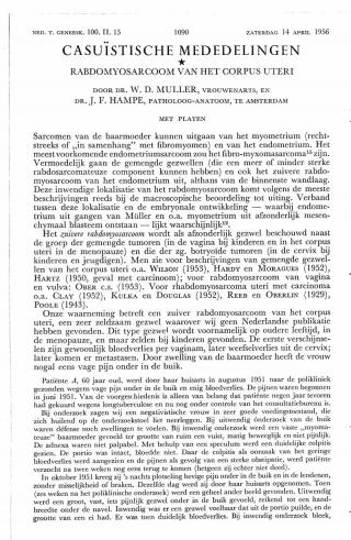 Eerste pagina van het artikel zoals het is gepubliceerd in het tijdschrift