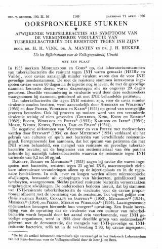 Eerste pagina van het artikel zoals het is gepubliceerd in het tijdschrift