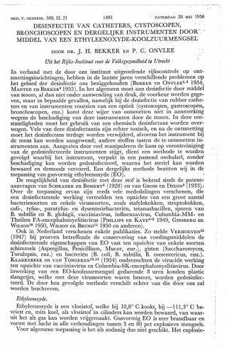 Eerste pagina van het artikel zoals het is gepubliceerd in het tijdschrift