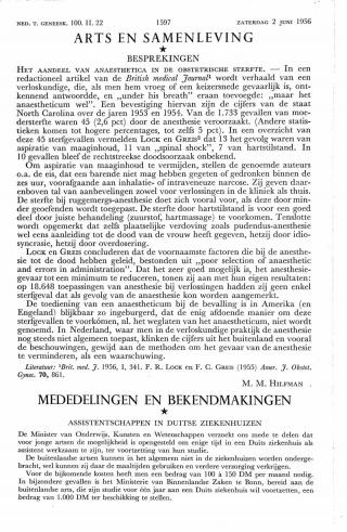 Eerste pagina van het artikel zoals het is gepubliceerd in het tijdschrift