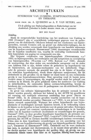 Eerste pagina van het artikel zoals het is gepubliceerd in het tijdschrift