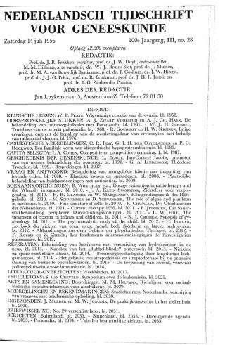 Eerste pagina van het artikel zoals het is gepubliceerd in het tijdschrift