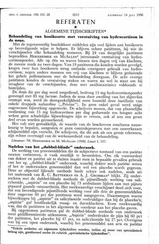 Eerste pagina van het artikel zoals het is gepubliceerd in het tijdschrift