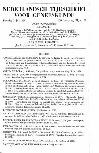 Eerste pagina van het artikel zoals het is gepubliceerd in het tijdschrift