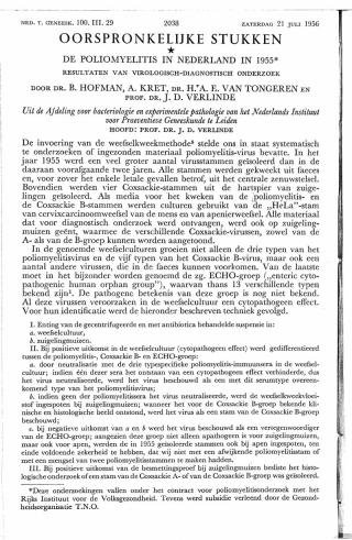 Eerste pagina van het artikel zoals het is gepubliceerd in het tijdschrift