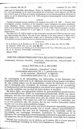 Eerste pagina van het artikel zoals het is gepubliceerd in het tijdschrift