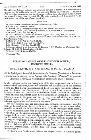 Eerste pagina van het artikel zoals het is gepubliceerd in het tijdschrift