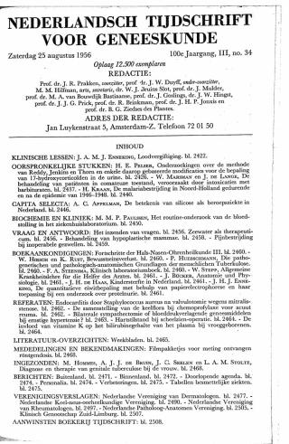 Eerste pagina van het artikel zoals het is gepubliceerd in het tijdschrift