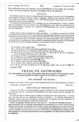 Eerste pagina van het artikel zoals het is gepubliceerd in het tijdschrift