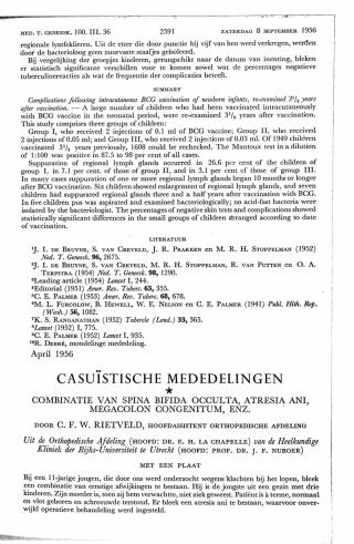 Eerste pagina van het artikel zoals het is gepubliceerd in het tijdschrift