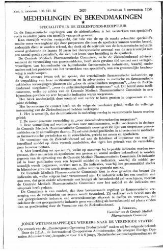 Eerste pagina van het artikel zoals het is gepubliceerd in het tijdschrift