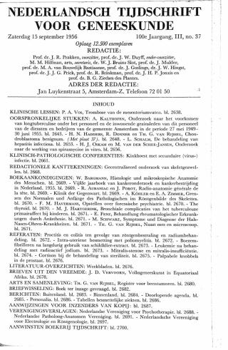 Eerste pagina van het artikel zoals het is gepubliceerd in het tijdschrift