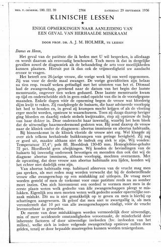 Eerste pagina van het artikel zoals het is gepubliceerd in het tijdschrift