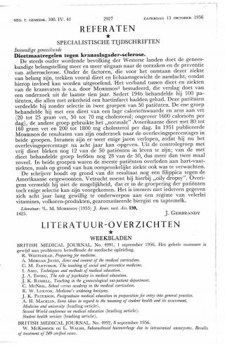 Eerste pagina van het artikel zoals het is gepubliceerd in het tijdschrift