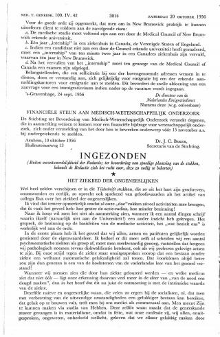 Eerste pagina van het artikel zoals het is gepubliceerd in het tijdschrift