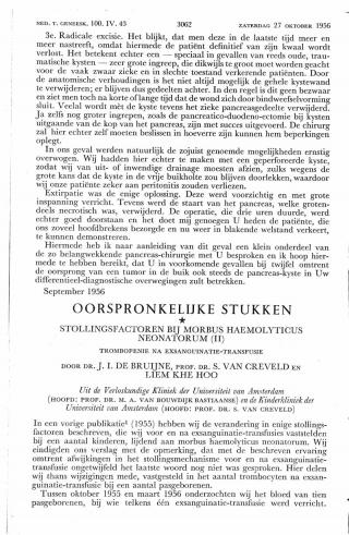 Eerste pagina van het artikel zoals het is gepubliceerd in het tijdschrift