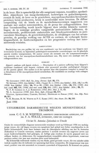 Eerste pagina van het artikel zoals het is gepubliceerd in het tijdschrift