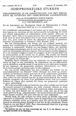 Eerste pagina van het artikel zoals het is gepubliceerd in het tijdschrift