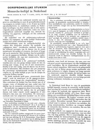 Eerste pagina van het artikel zoals het is gepubliceerd in het tijdschrift