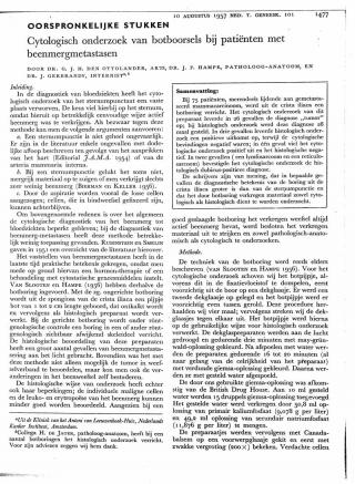 Eerste pagina van het artikel zoals het is gepubliceerd in het tijdschrift