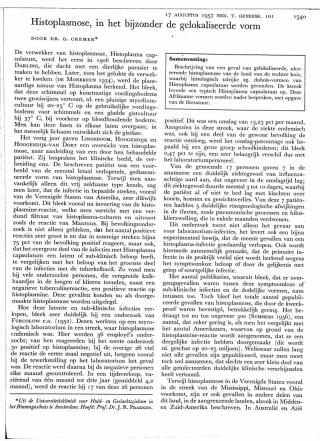 Eerste pagina van het artikel zoals het is gepubliceerd in het tijdschrift