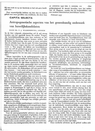 Eerste pagina van het artikel zoals het is gepubliceerd in het tijdschrift