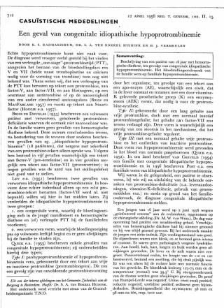 Eerste pagina van het artikel zoals het is gepubliceerd in het tijdschrift